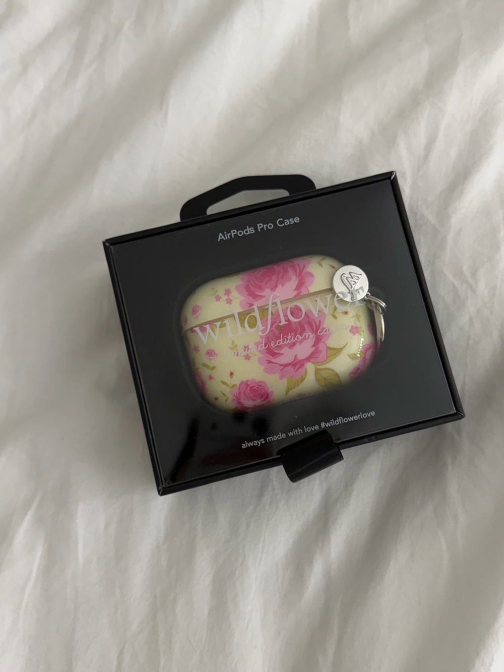 Wildflowers Pink and Cream Rose AirPods Pro Case